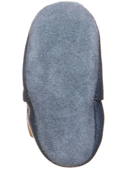 Leder-Krabbelschuhe in Dunkelblau