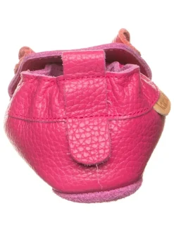 Leder-Krabbelschuhe in Pink