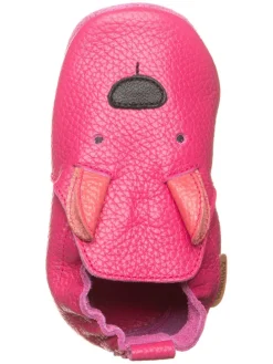 Leder-Krabbelschuhe in Pink