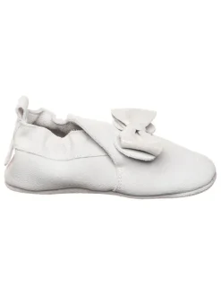 Leder-Krabbelschuhe in Weiß