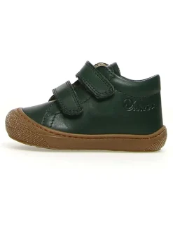 Leder-Lauflernschuhe "Cocoon" in Dunkelgrün