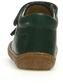 Leder-Lauflernschuhe "Cocoon" in Dunkelgrün