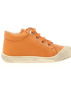 Leder-Lauflernschuhe "Cocoon" in Orange