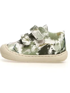 Leder-Lauflernschuhe "Cocoon" in Khaki