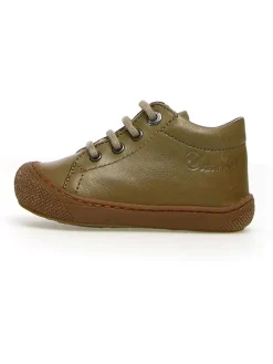 Leder-Lauflernschuhe "Cocoon" in Khaki