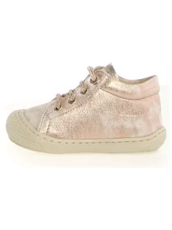 Leder-Lauflernschuhe "Cocoon" in Gold/ Rosa