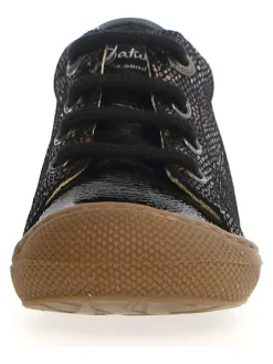 Leder-Lauflernschuhe "Cocoon" in Schwarz