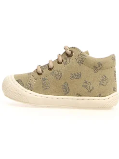 Leder-Lauflernschuhe "Cocoon" in Khaki