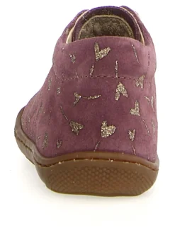 Leder-Lauflernschuhe "Cocoon" in Aubergine
