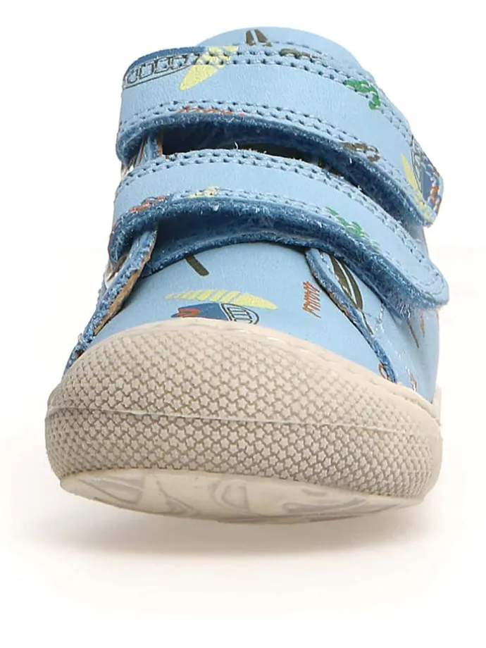 Leder-Lauflernschuhe "Cocoon" in Hellblau