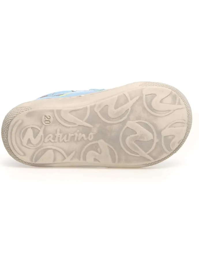 Leder-Lauflernschuhe "Cocoon" in Hellblau