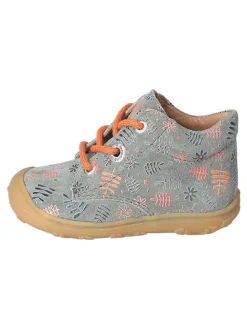 Leder-Lauflernschuhe "Dots" in Grau