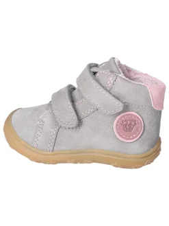 Leder-Lauflernschuhe "Gedo" in Grau/ Rosa