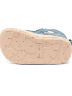 Leder-Lauflernschuhe in Blau/ Creme