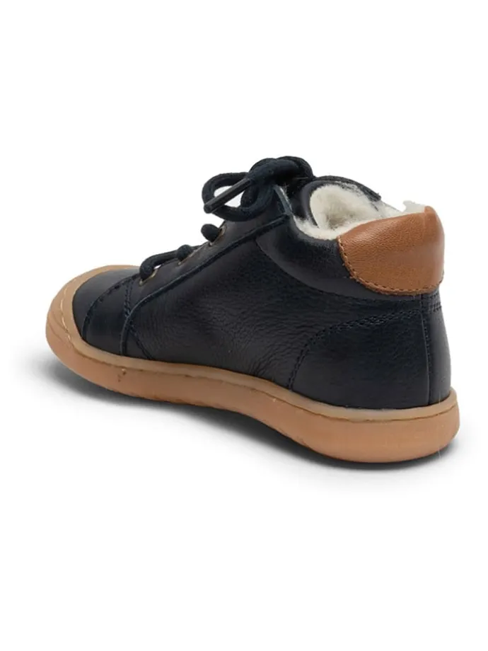 Leder-Lauflernschuhe in Dunkelblau