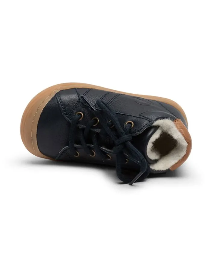 Leder-Lauflernschuhe in Dunkelblau