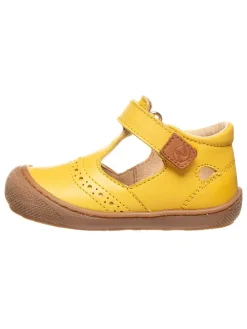 Leder-Lauflernschuhe in Gelb