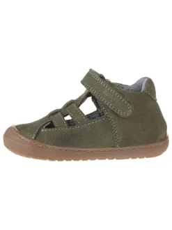 Leder-Lauflernschuhe in Khaki