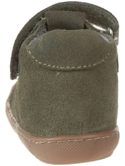 Leder-Lauflernschuhe in Khaki