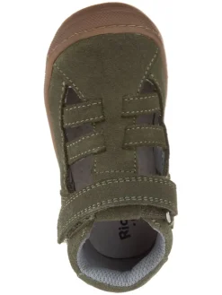 Leder-Lauflernschuhe in Khaki