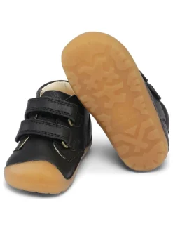 Leder-Lauflernschuhe in Schwarz