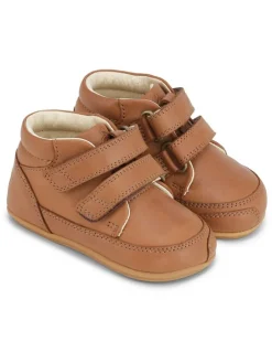 Leder-Lauflernschuhe "Prewalker II Strap" in Hellbraun