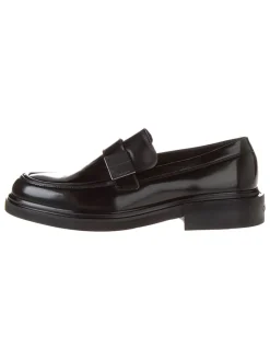 Leder-Loafer in Schwarz