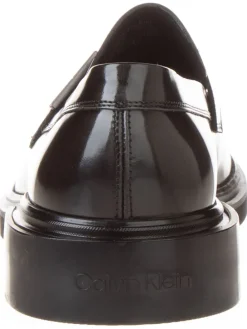 Leder-Loafer in Schwarz