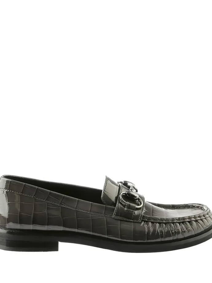 Leder-Mokassins "Ellis" in Khaki