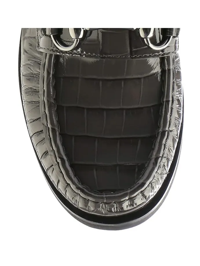 Leder-Mokassins "Ellis" in Khaki