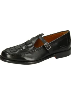 Leder-Mokassins "Gianna 4" in Schwarz