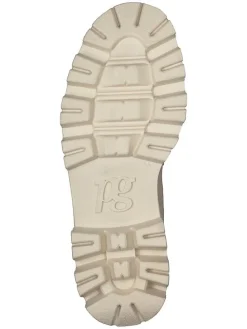 Leder-Mokassins in Beige