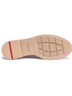 Leder-Mokassins in Beige