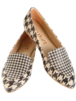 Leder-Mokassins in Beige/ Braun