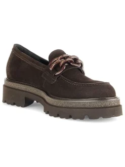 Leder-Mokassins in Braun