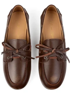 Leder-Mokassins in Braun