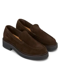 Leder-Mokassins in Braun