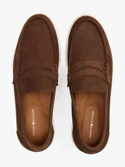 Leder-Mokassins in Braun