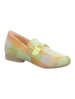 Leder-Mokassins in Bunt