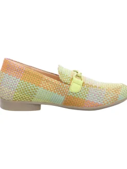 Leder-Mokassins in Bunt