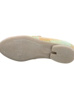 Leder-Mokassins in Bunt