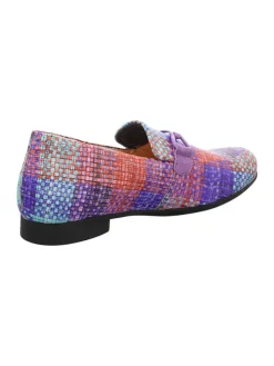 Leder-Mokassins in Bunt