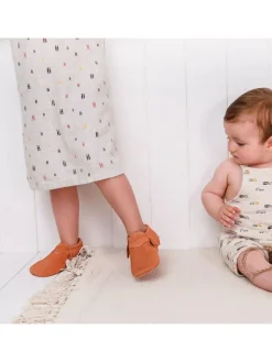 Leder-Mokassins in Cognac