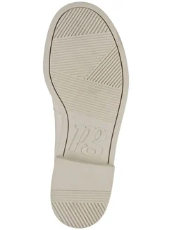 Leder-Mokassins in Creme