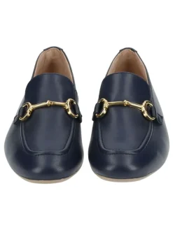 Leder-Mokassins in Dunkelblau