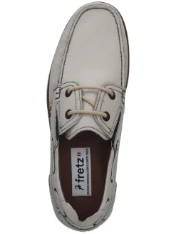 Leder-Mokassins in Grau