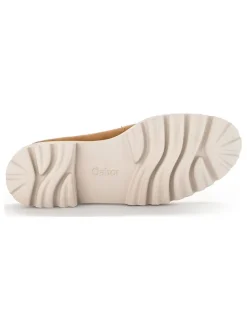 Leder-Mokassins in Hellbraun