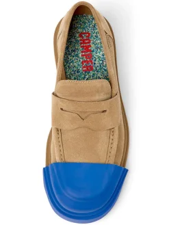 Leder-Mokassins in Hellbraun