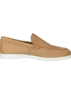 Leder-Mokassins in Hellbraun