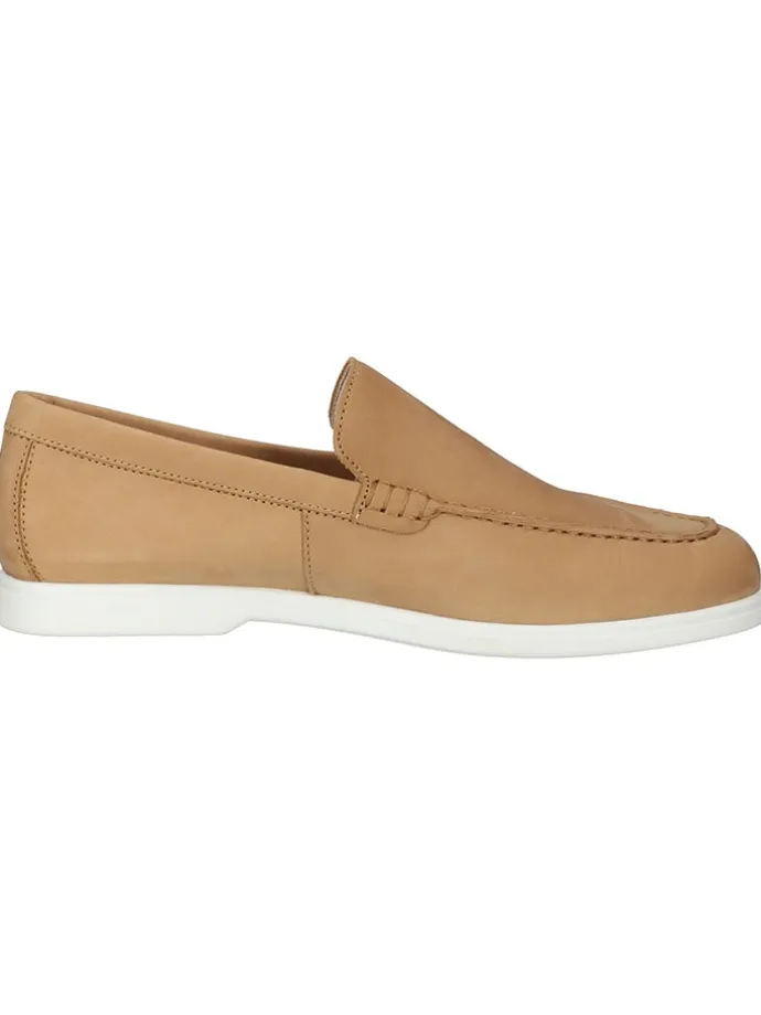 Leder-Mokassins in Hellbraun